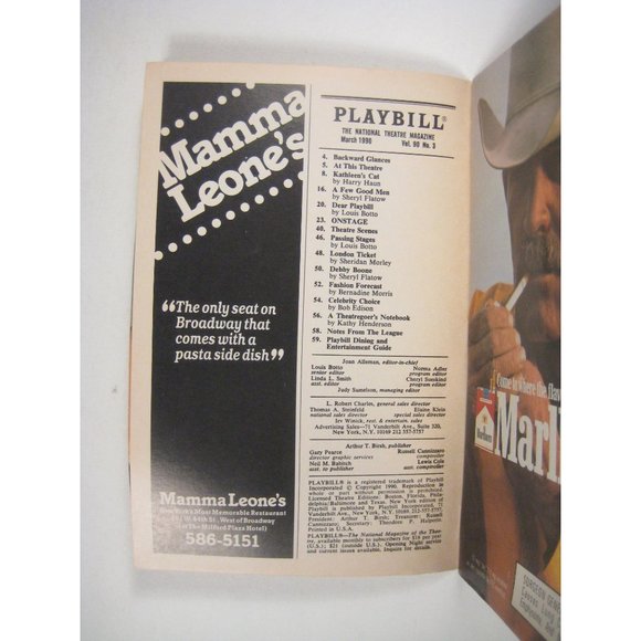 TRU Playbill 1990 Booth Theatre Truman Capote Allen Robert Morse Broadway - Picture 6 of 8